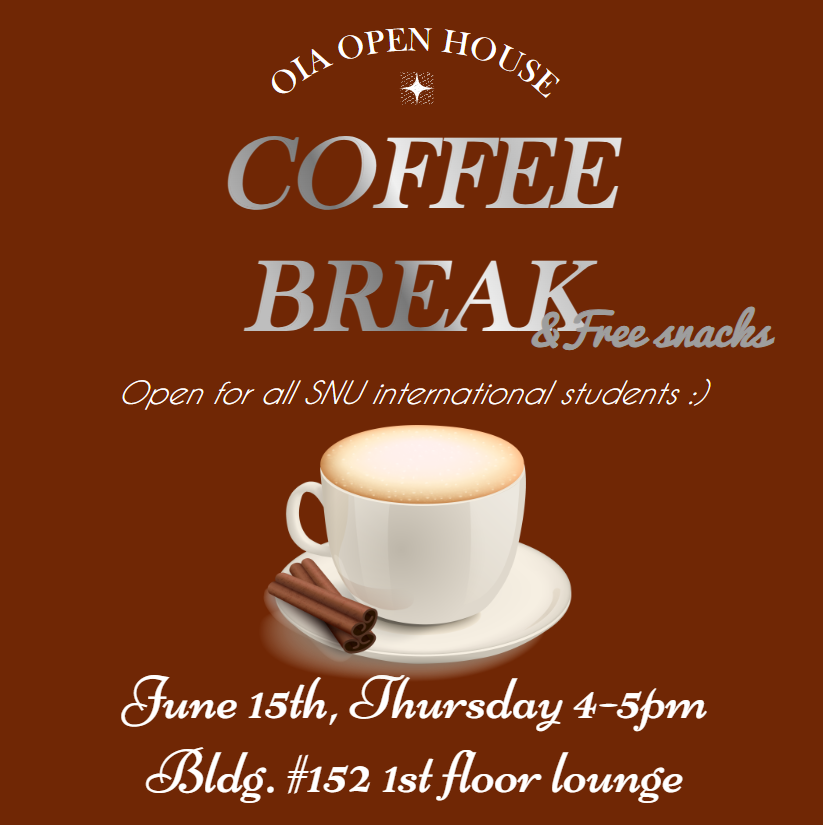 Invitation to OIA Coffee Break (June 15th, Thursday) OIA